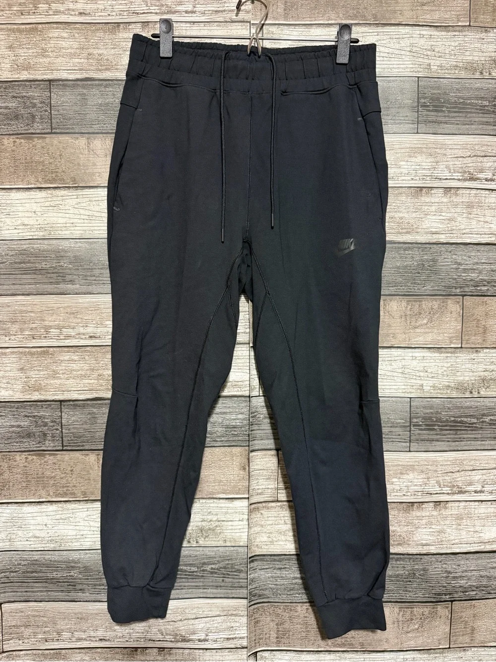 Nike NSW Ponte Stretch Joggers Men’s L Black Tapered (Inseam 25.5) CJ4281-010